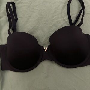 Victoria's Secret Black Underwire Bra with Gold Accent